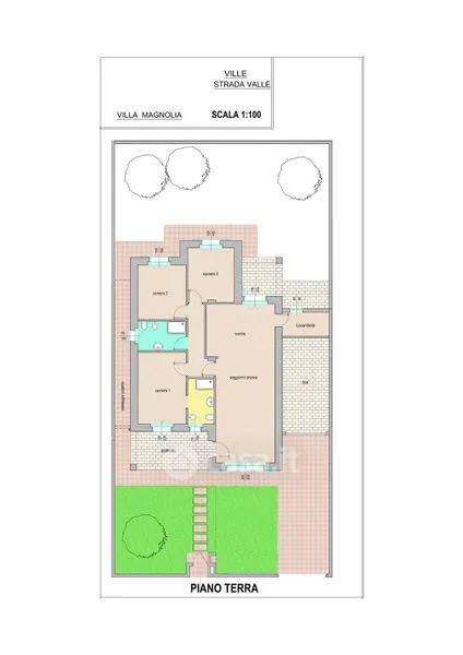 Plan - Villa with Panoramic View in Voghera