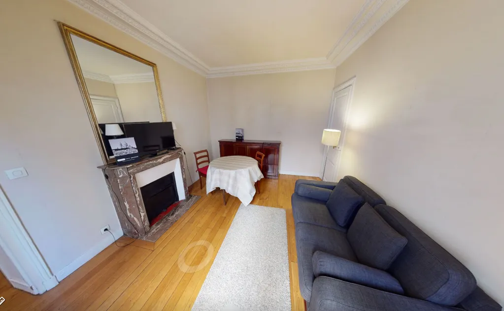 Séjour - Appartement Meublé 2 Pièces, Paris 18