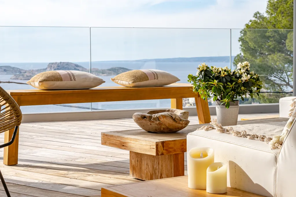 Terrasse - Villa Vue Mer Panoramique à Marseille - Roucas Blanc