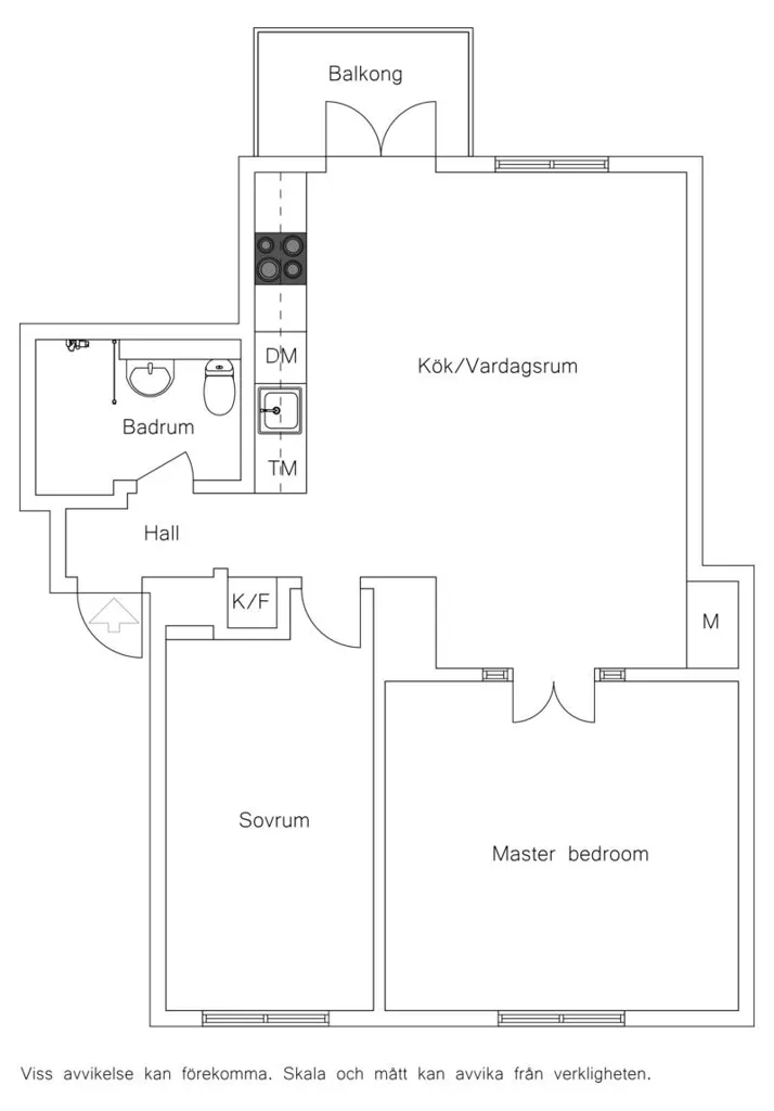 Appartement 3 pièces à Helsingborgs kommun