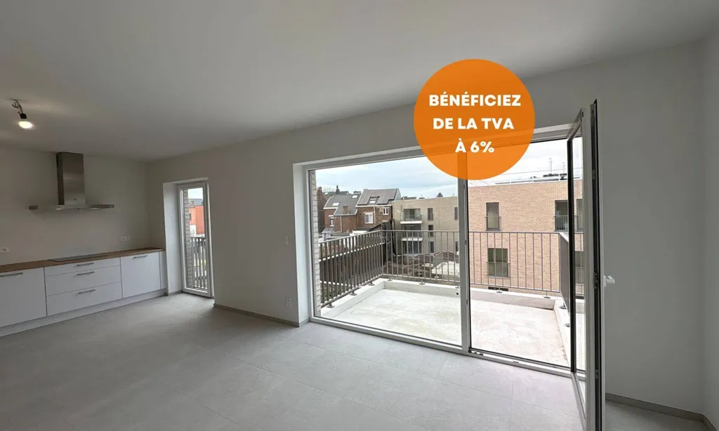 Köök - Newly Built Apartment with Terrace in Ans
