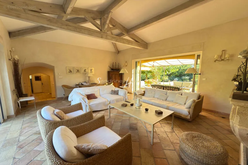 Séjour - Villa Provençale avec Piscine à La Croix-Valmer