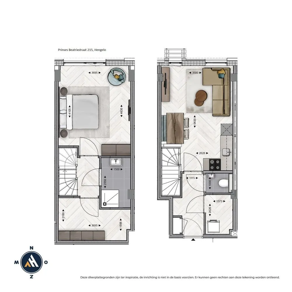 Floor Plan - Modern Apartment in Hengelo Centre