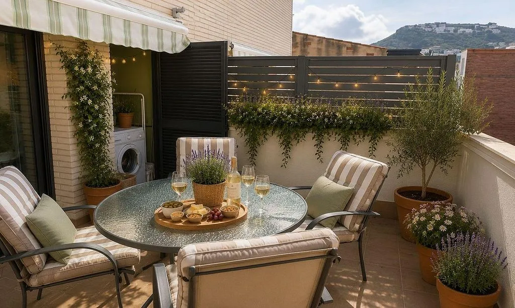 Terrasse - Apartment with Terrace in Centre - Roses
