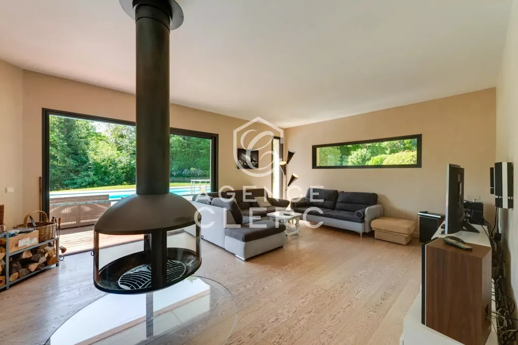 Séjour - Propriété Contemporaine avec Vue Lac à Sevrier
