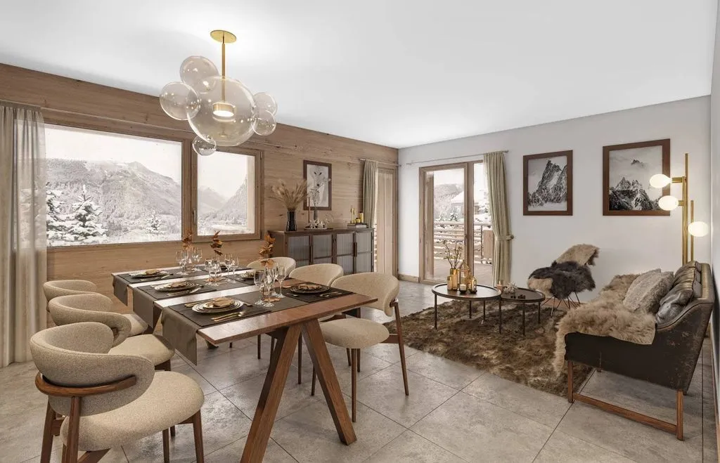 Söögituba - Luxury T4 Apartment with Mountain Views in Morzine