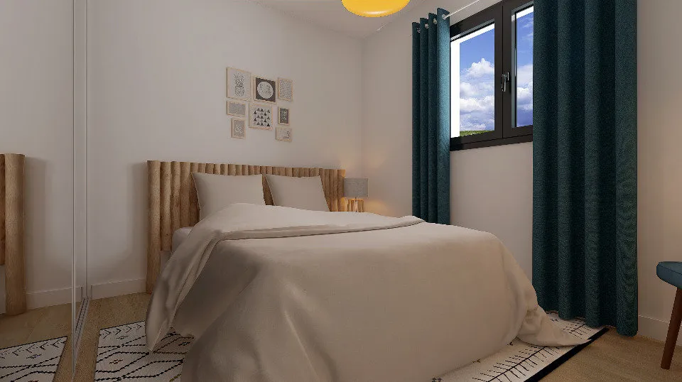 Bedrooms - New Build House with Garden in Messon