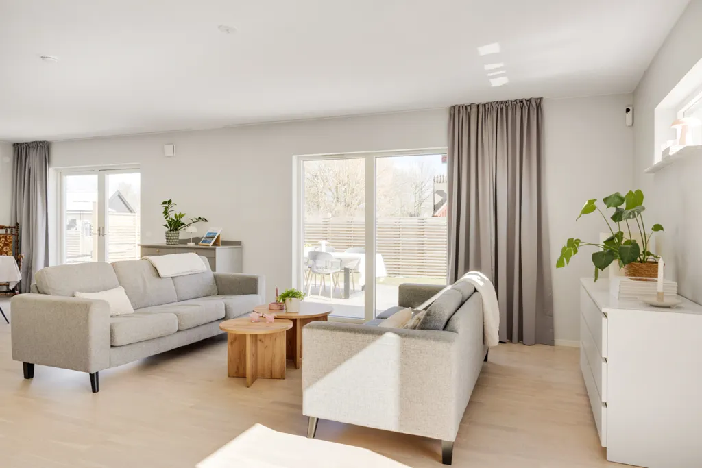 Séjour - Modern Villa with Generous Light in Vallby