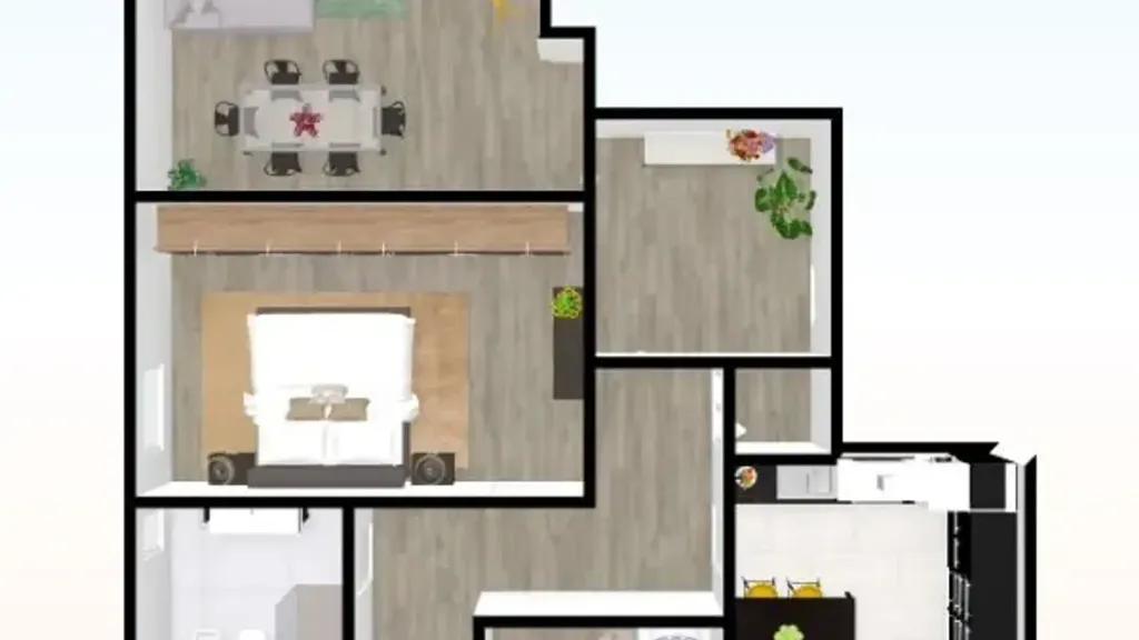 Plan - Rearranged Apartment with Terrace in Terni