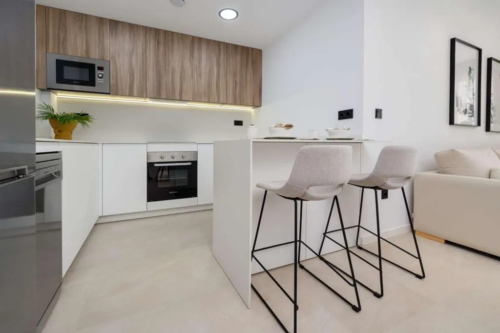 Köök - New Apartment with Private Garden near La Serena Golf, Los Alcázares