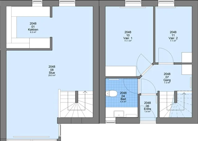 Planimetria - Villa with Private Facilities in Frederikshavn