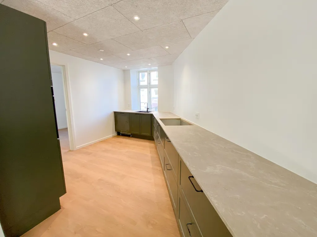Cuisine - Renovated 2-Bedroom Flat with Balcony in Aalborg