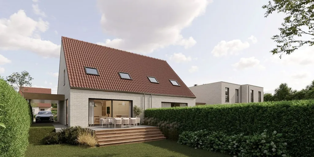 Modern Half-Open House with Garden in Leffinge