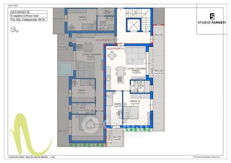 Plan - Apartment with Balcony in Cesenatico