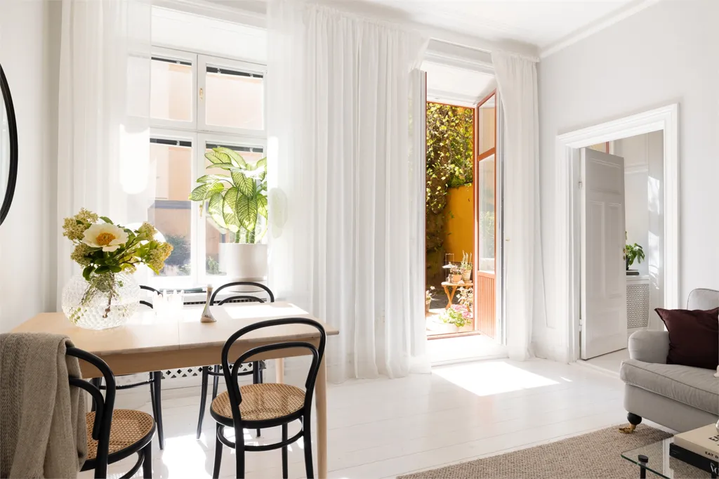 Living Room - Charming 2-Bedroom Flat with Garden in Vasastan