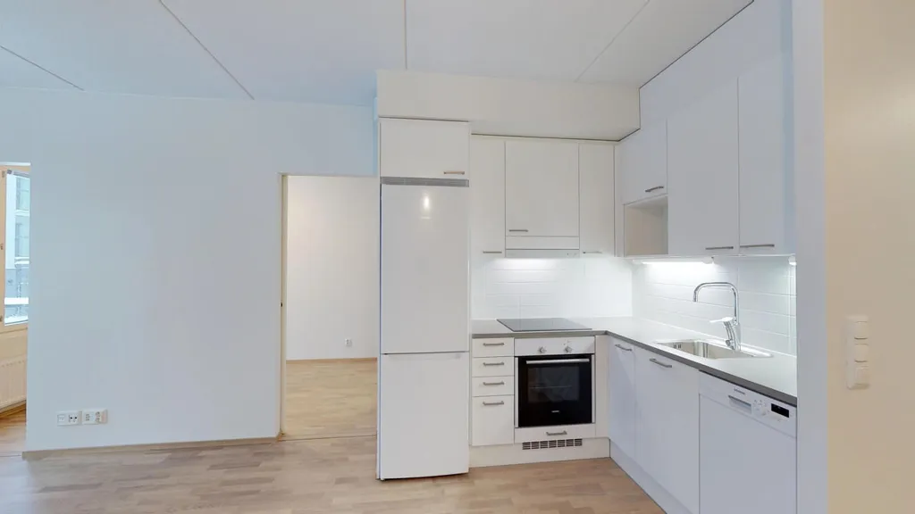 Köök - Modern Flat with Balcony in Kivistö, Vantaa