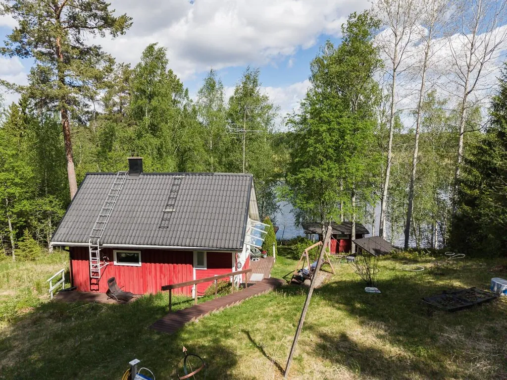 Vue aérienne - Lakefront Cottage with Sauna in Ikaalinen