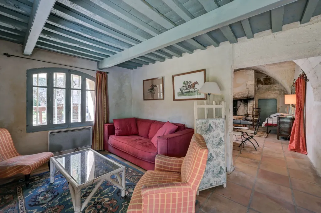 Living Room - Charming Property with Pool in Baux de Provence