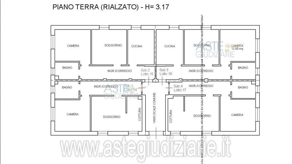 Plaan - Apartment with Cellar in Brescia