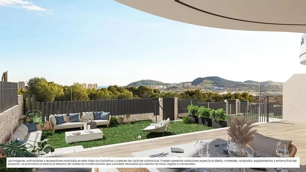 Terrasse - Apartment with Pool and Terrace in Finestrat