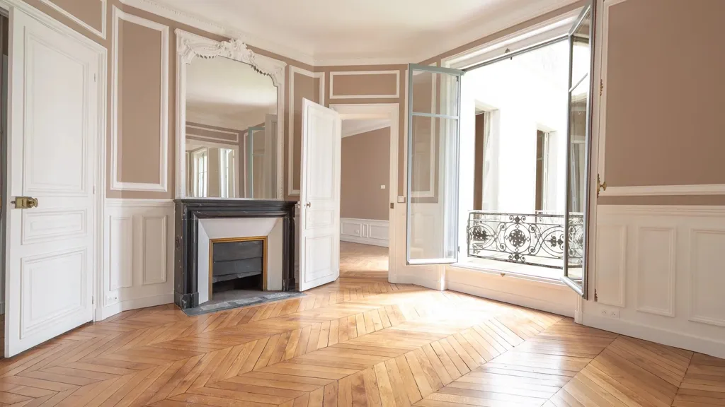 Séjour - Appartement de 5 Pièces avec Cour Arborée à Paris 75017
