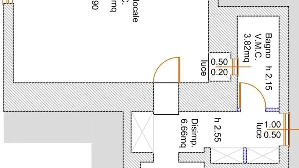 Plan - Studio Flat in Central Siniscola