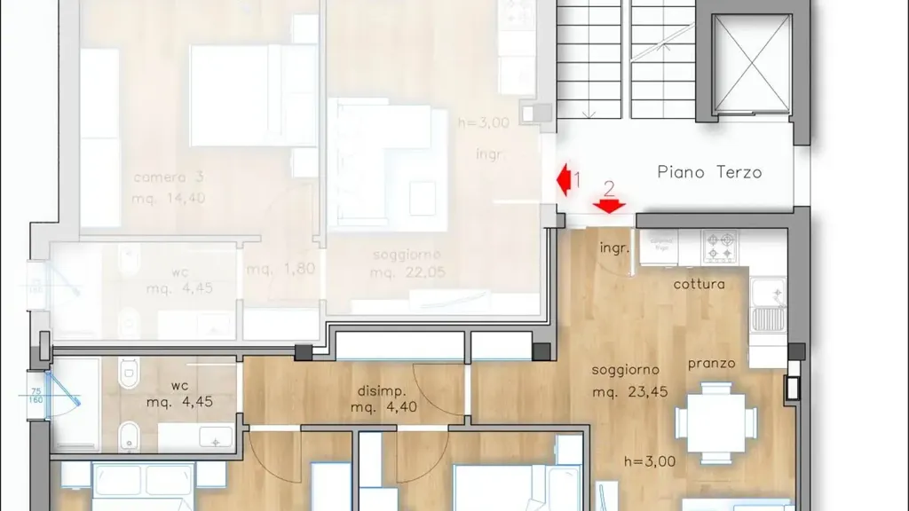 Plaan - Rusticated Apartment with Terrace in Florence