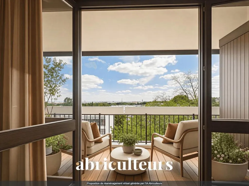 Balcone - Penthouse Apartment with Panoramic View in Garches