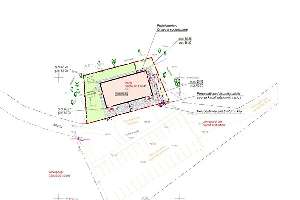 Plan - Commercial Land with Architectural Plan in Järve, Jõhvi