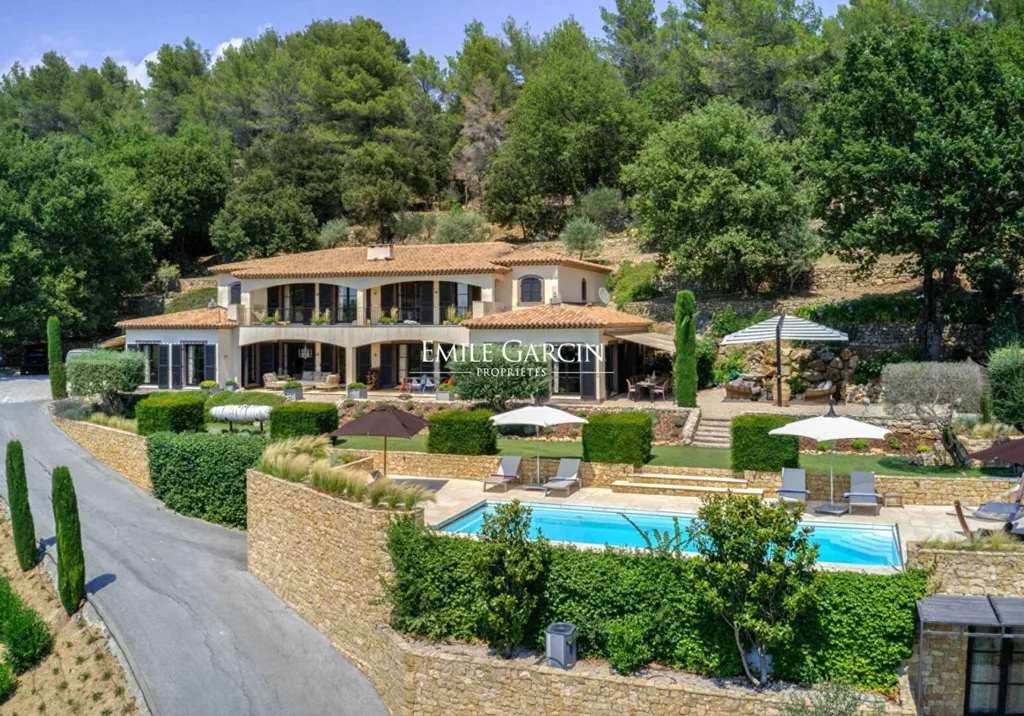 Aerial - Family House with Panoramic Views in Montauroux
