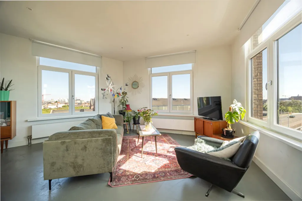 Séjour - Appartement avec Vue sur le Damplein à Anvers