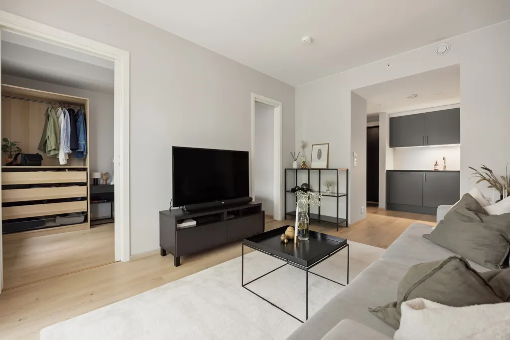Séjour - Modern Apartment with Lift in Trondheim