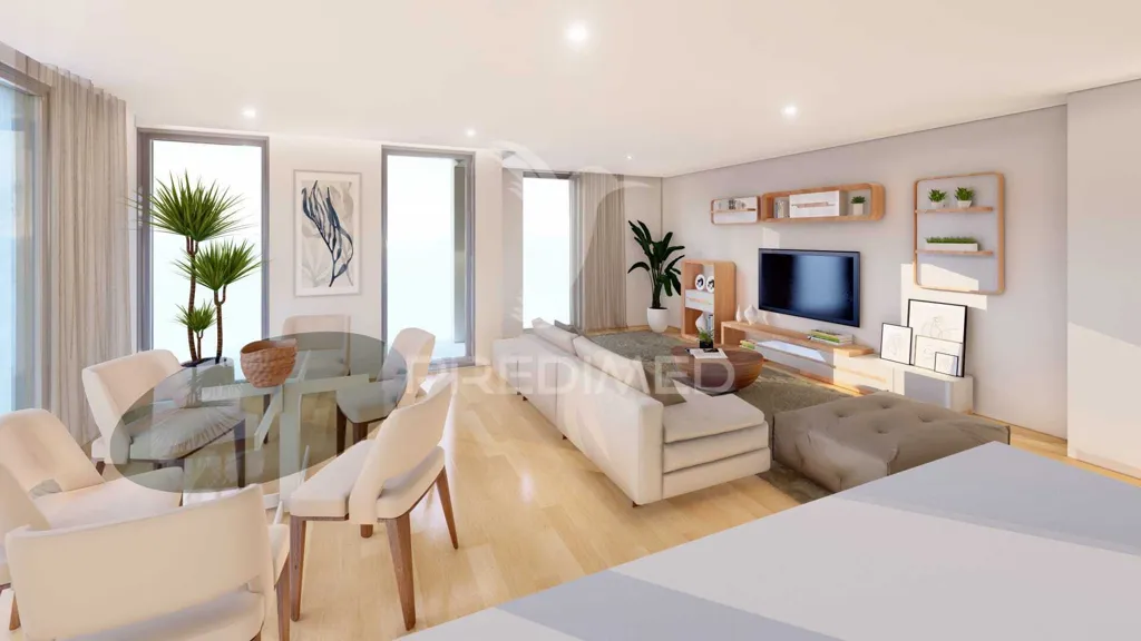 Living Room - T2 Apartment with Sea View near Peniche