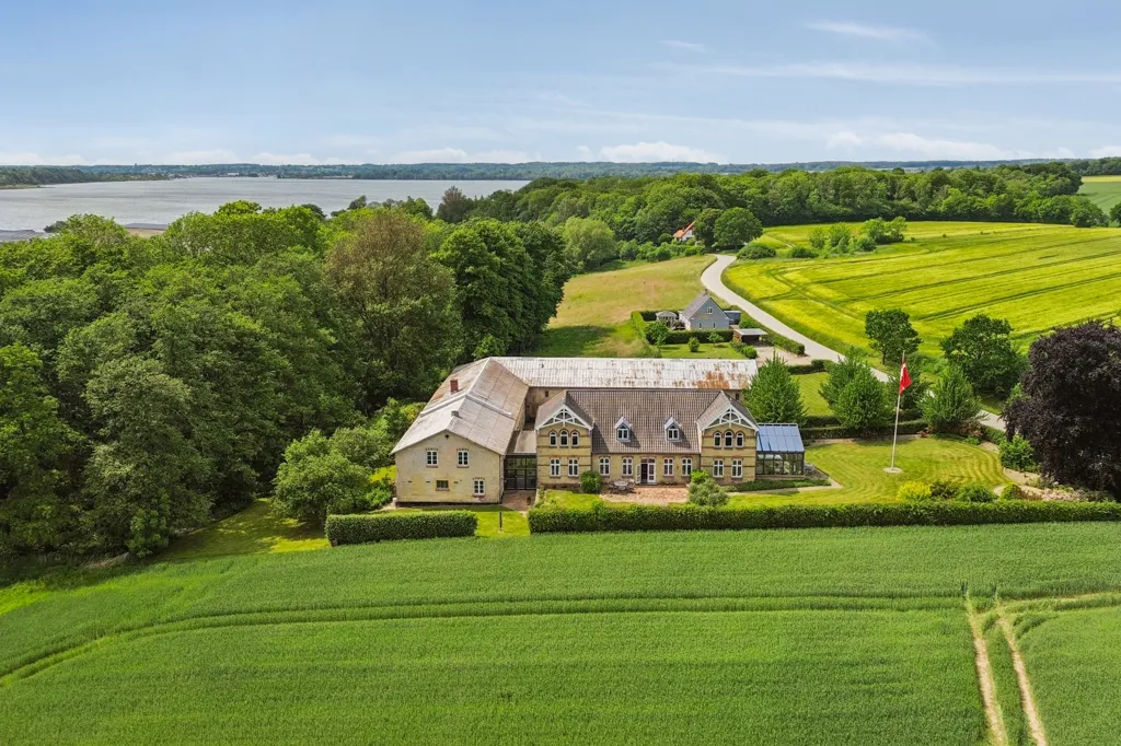 Vue aérienne - Classical Country Villa with 24 Hectares near Sønderborg