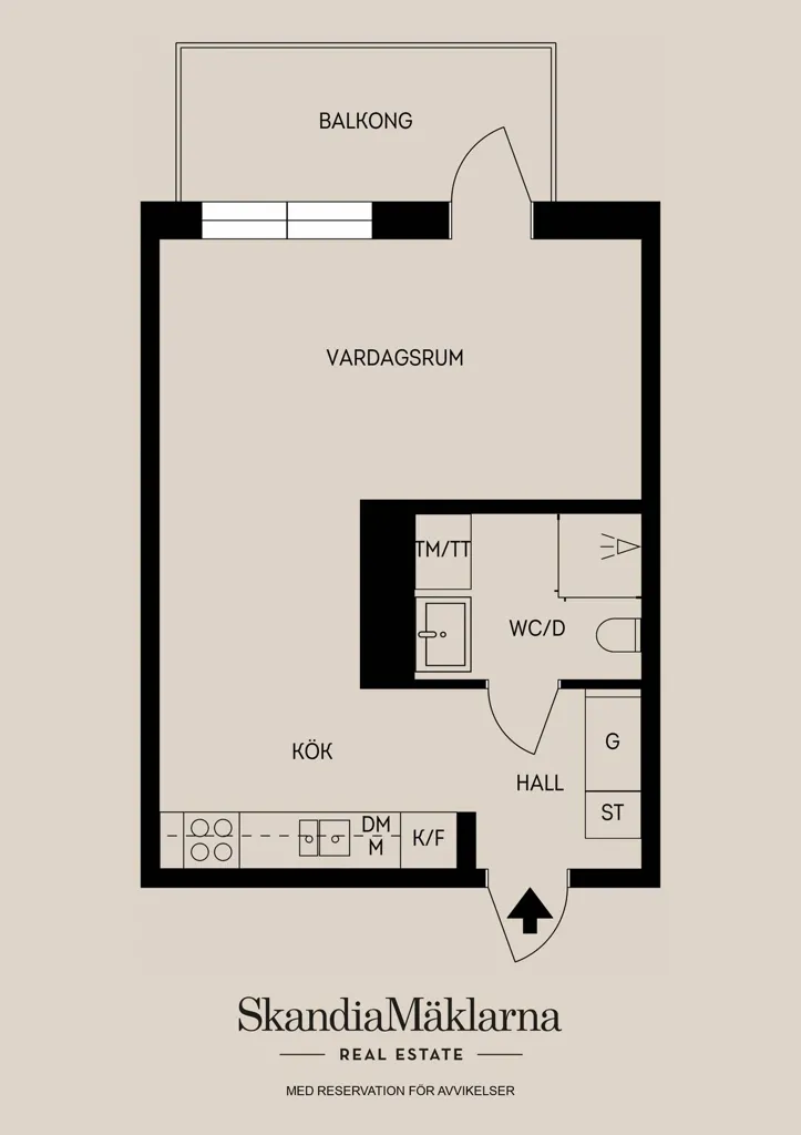 Appartement 1 pièces à Uppsala kommun