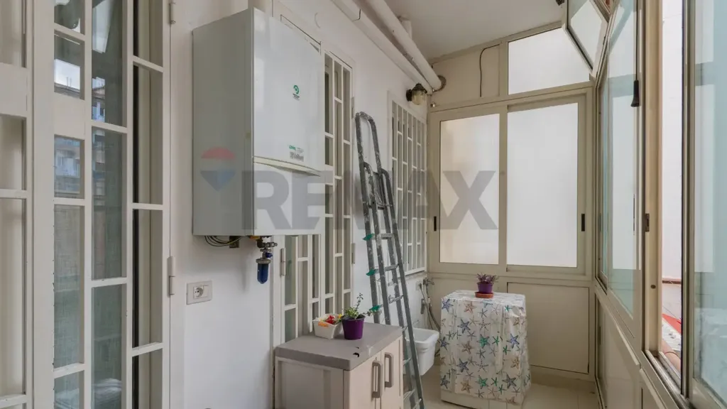 Pesuköök - Rustic-Style Apartment with Balcony in Palermo