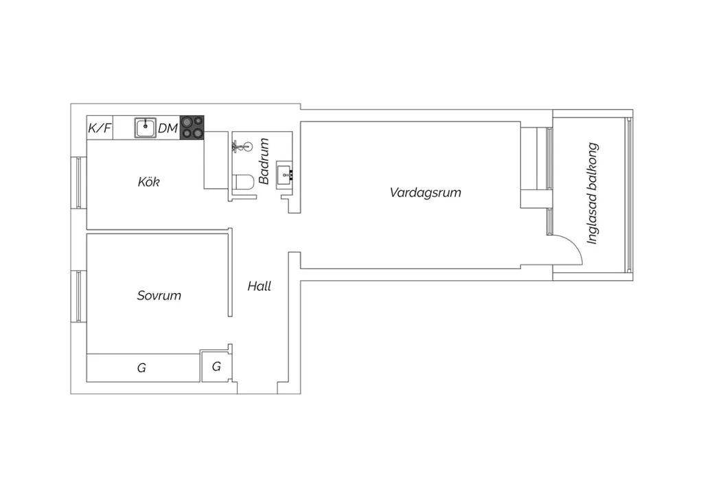 Plan - Renovated Apartment with Large Balcony in Central Location