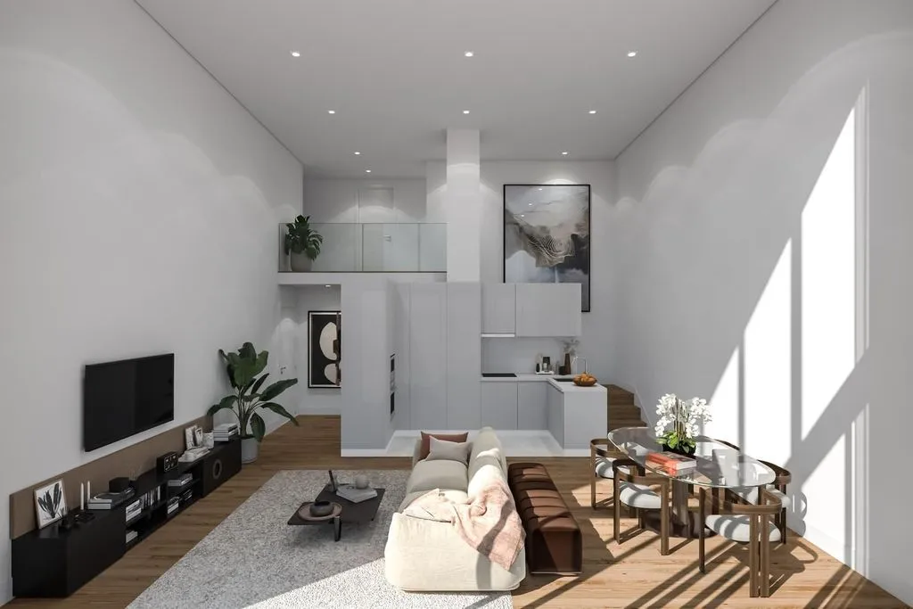 Living Room - Luxury Penthouse with Pool in Oeiras