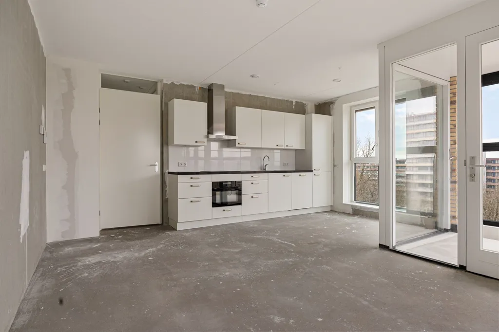 Köök - Type A Apartment with Park View in Ede