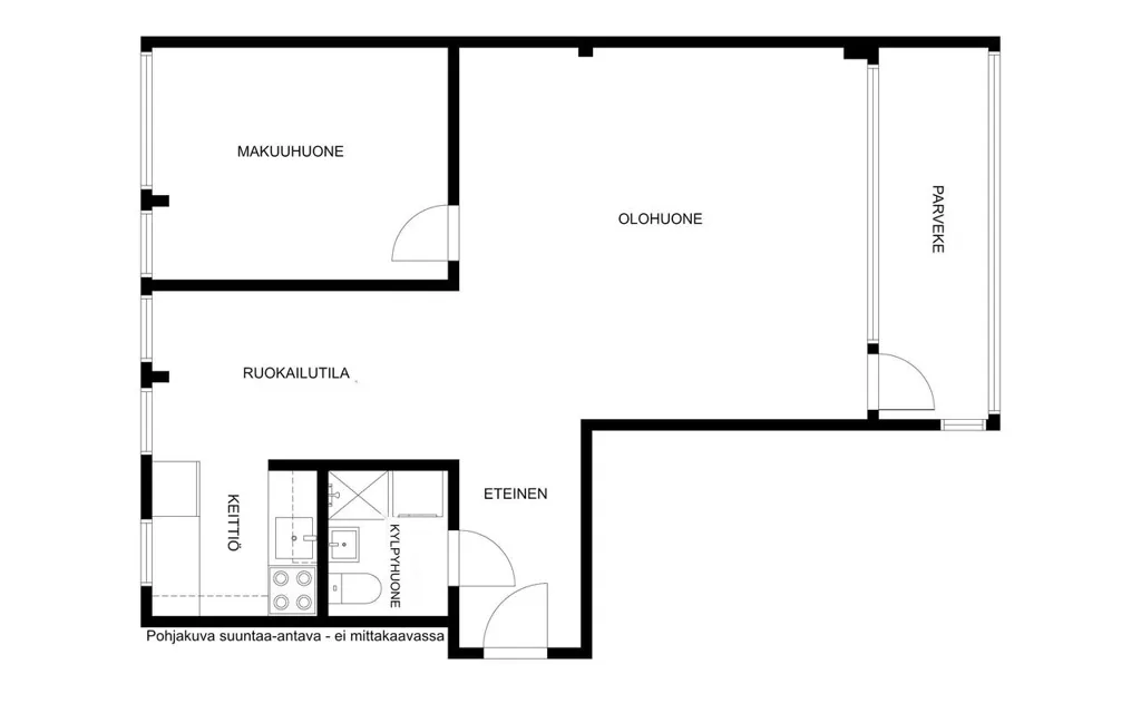 Plaan - Apartment with Balcony in Tapiola