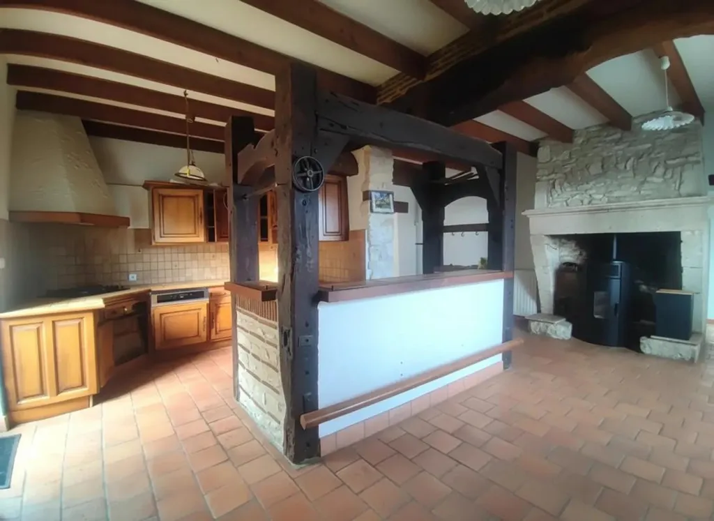 Cuisine - Maison en Pierre avec Piscine à Gageac-et-Rouillac