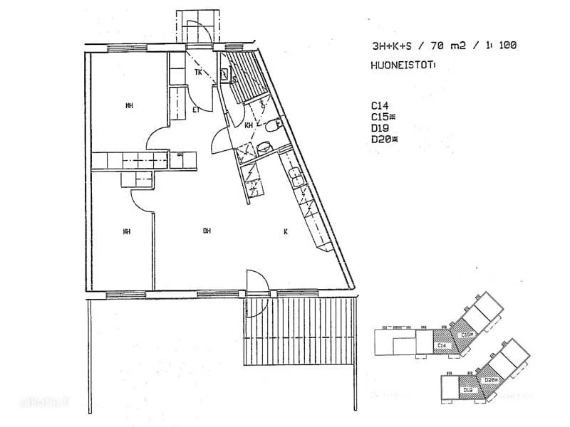 Plan - Family Flat with Sauna in Vantaa