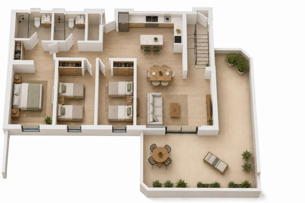 Plan - Residential Complex with Private Pool in La Cala de Finestrat