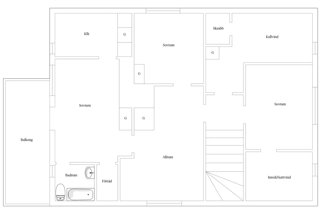 Plan - Charming Farmhouse with Workshop in Salbohed