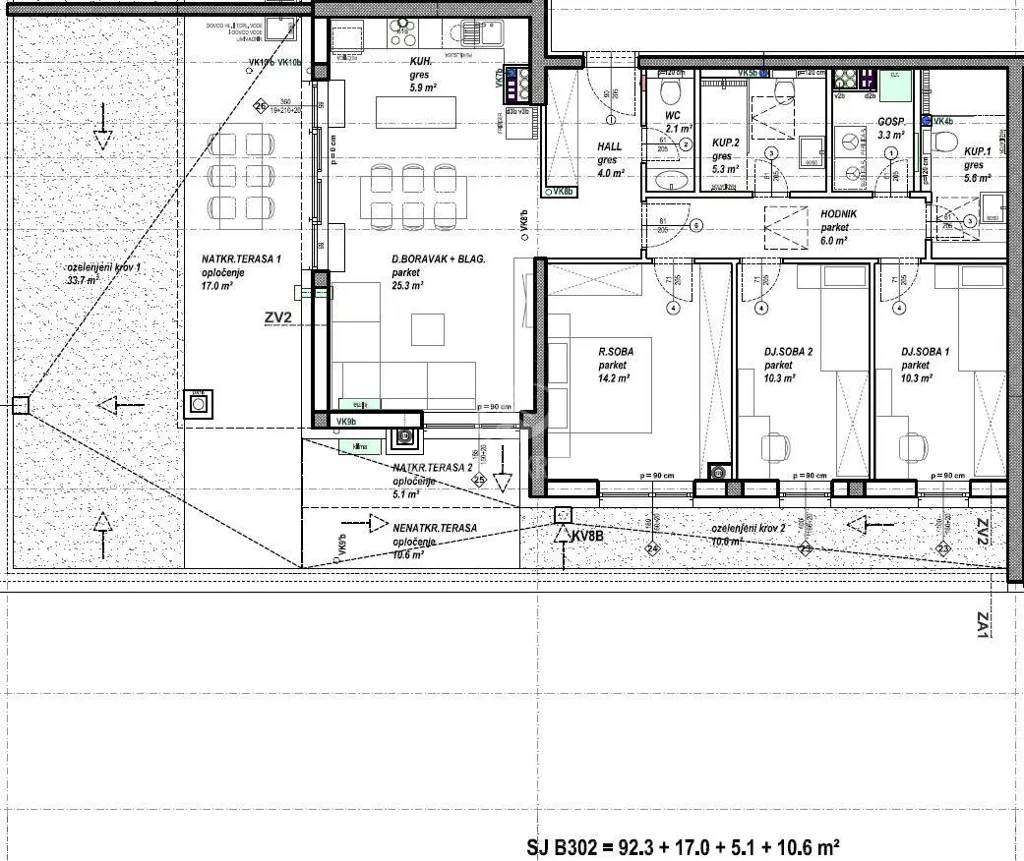 Floor Plan - Modern Apartment with Parking in Čakovec