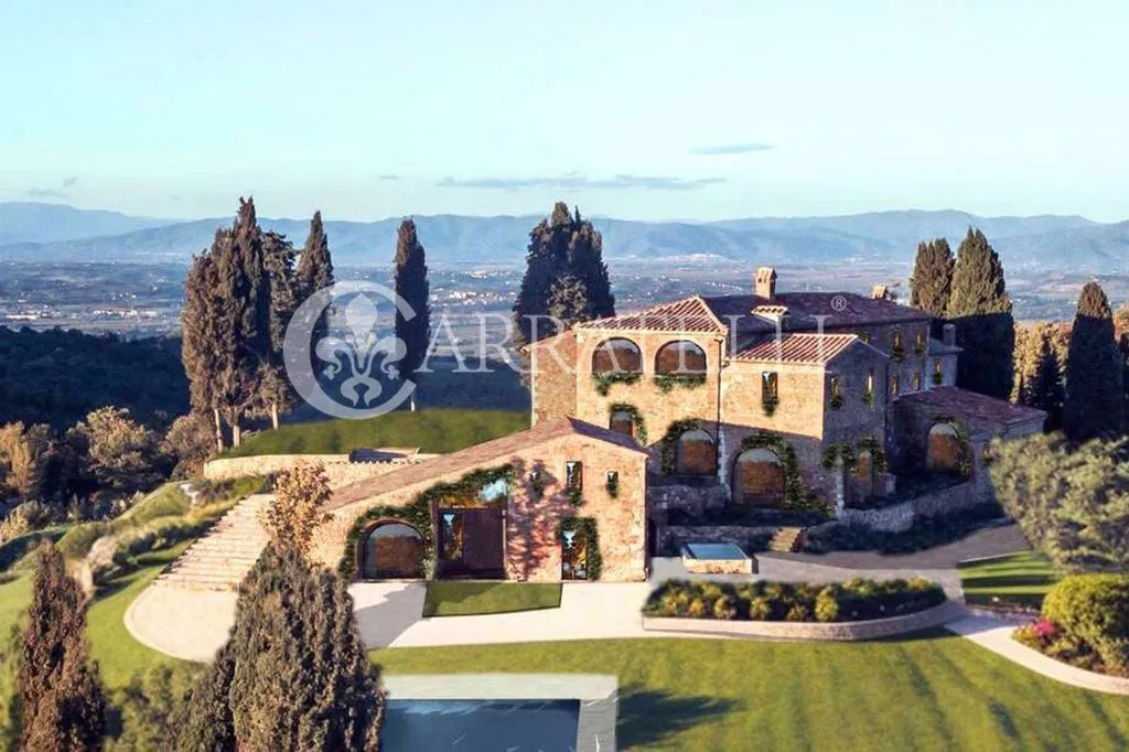 Vue aérienne - Luxury Farmhouse with Infinity Pool in Torrita di Siena
