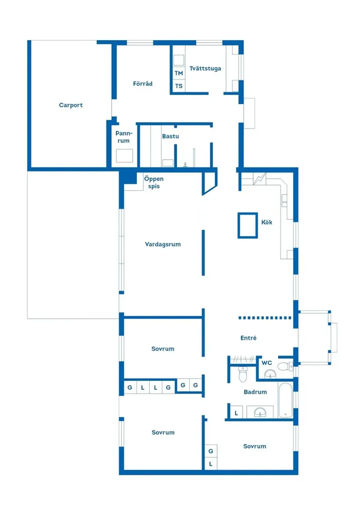 Plan - One-Storey Villa with Garden in Valö