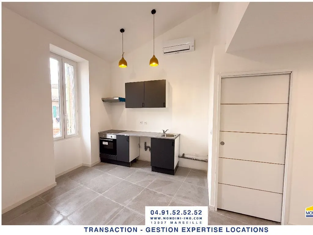 Cuisine - T2 Duplex Refait au Calme à Marseille