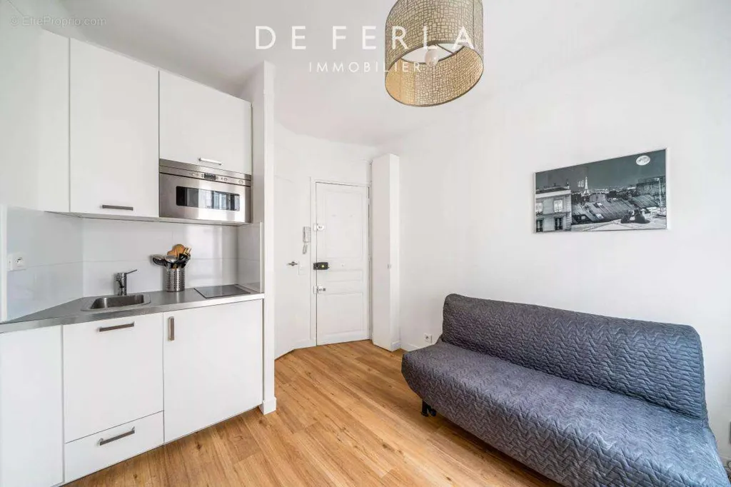 Cuisine - Studio Refait à Neuf avec Ascenseur à Paris XVème