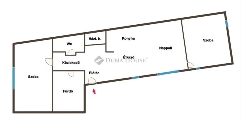 Plaan - Modern Ground Floor Flat in Kecskemét City Centre
